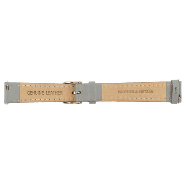 Grey Leather Strap & Rose Gold Buckle watch straps Brother & Sisters